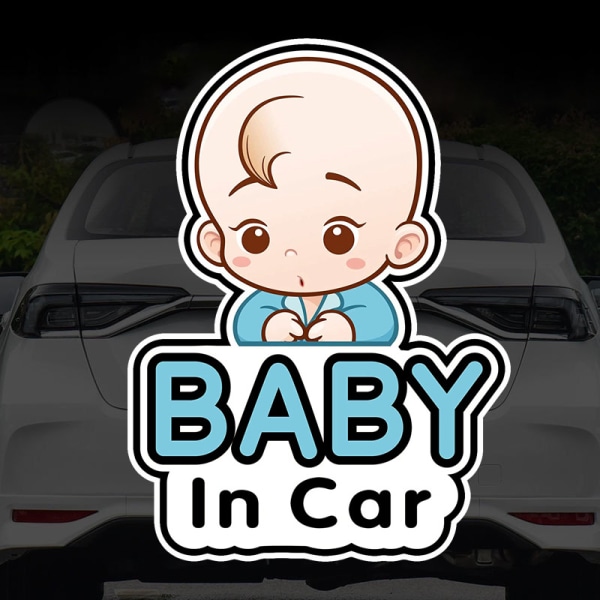 4 st Baby in Car-dekaler, Bilklister