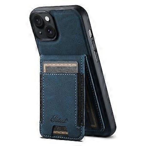 SUTENI H17 Läderfodral för iPhone 15 Skal Stötsäkert Magnetiskt Telefonfodral (Stil B)