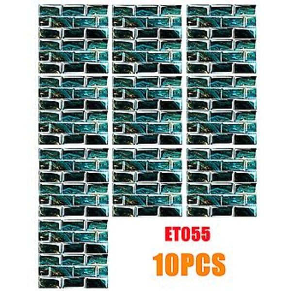 10 KPL Suuri Pehmeä Tiili Seinätarra Itseliimautuva Vedenpitävä Paneeli (15*15cm ET055)