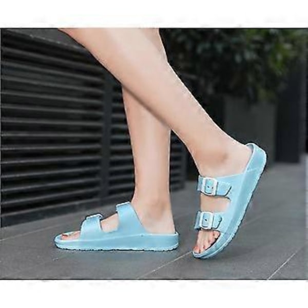 Sandaler, Slippers, Strandsko, Flip-flops, Dobbel Knapp Justerbare Slippers Komfort Fotseng Tåskillere