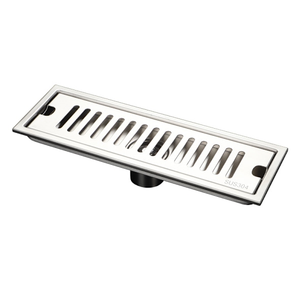 Anti-hår golvbrunn, 20 × 10 cm silver duschfilter, rostfritt