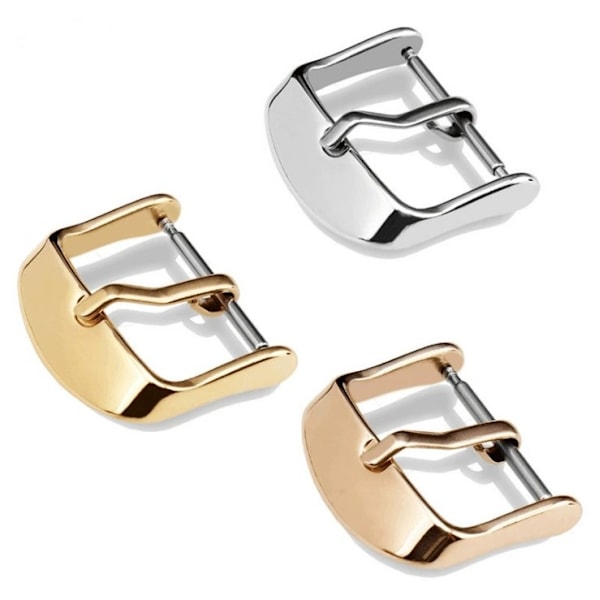 Klockarmband - Rostfritt stål PVD ersättnings spänne 16mm Multip