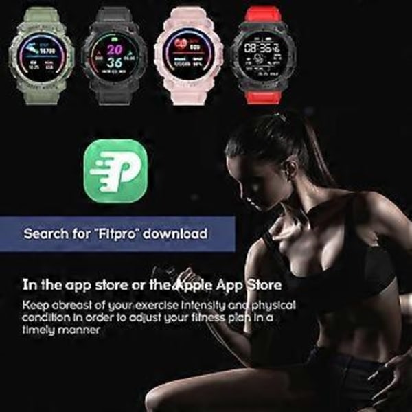 Fitness Tracker Vattentät Smartklocka Y56 - Hjärtfrekvens Blodtrycksmätare Stegräknare (Rosa)
