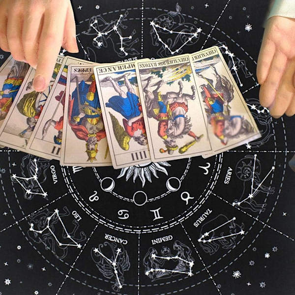Tarot-dug til ethvert brætspil Divination-dug Alter Tarot-dug Divination Square T