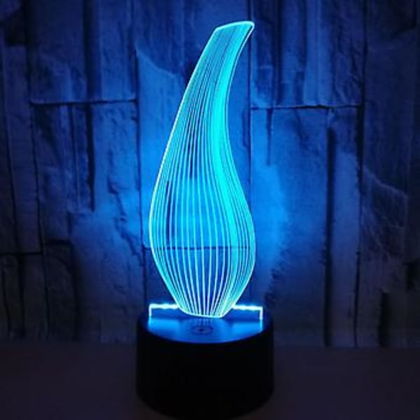 3D Nattlampa Flaska LED Ljus Optisk Illusion