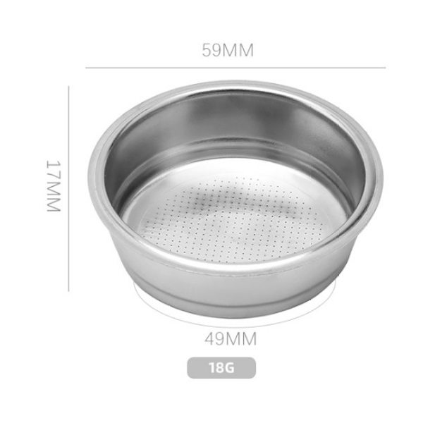 1PC (Yksi kuppi) 51mm Paineeton suodatin, Ruostumaton teräs Coff