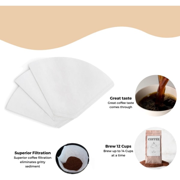 Engångsfilter i konisk form för Cuisinart kaffebryggare - Brygg upp till 14 koppar kaffe (200-pack)