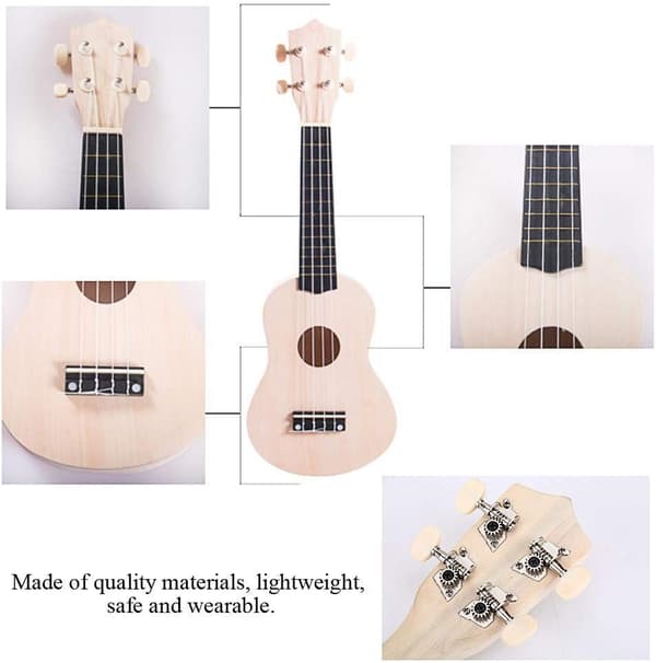 DIY Ukulele Kit, Delaman Lav Dit Eget Hawaiiansk Ukulele Kit 21\" K