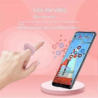 Mobiltelefon Bluetooth Fjärrkontroll Ring Fingertopp Bläddrande Videokontroller