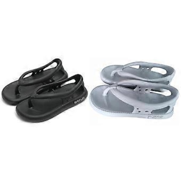 Naisten ja miesten liukumattomat tohvelit, unisex ComFort Bazuo -tohvelit, liukumattomat Bazuo-varvassandaalit (42-43 harmaa)