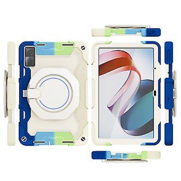 Silikoni + PC-tablettikuori Xiaomi Redmi Padille (Värikäs sininen)