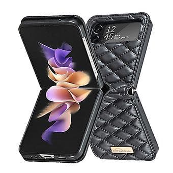 PU Telefonhus til Samsung Galaxy Z Flip4 (Sort)