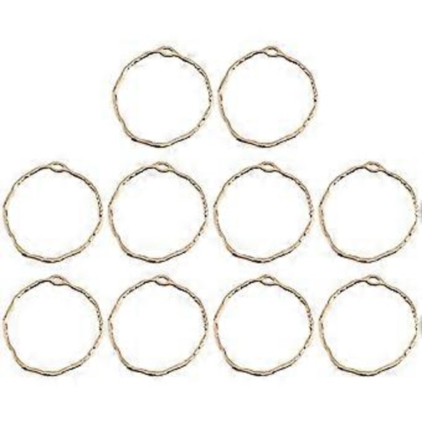 10 st öppna bezel-berlocker, ihåliga ramar, för UV-hartshantverk, DIY-smyckestillverkning