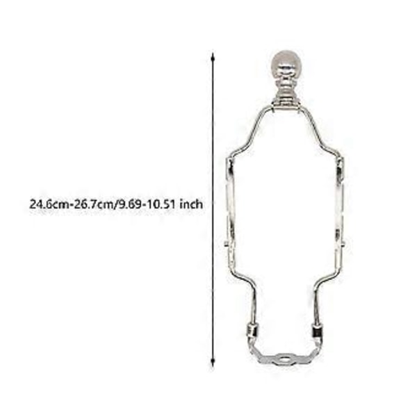 Lampskärmshållare, Hornfäste, Lampdelar, Justerbar Universell DIY Lampskärm DIY Belysningstillbehör, (argent)