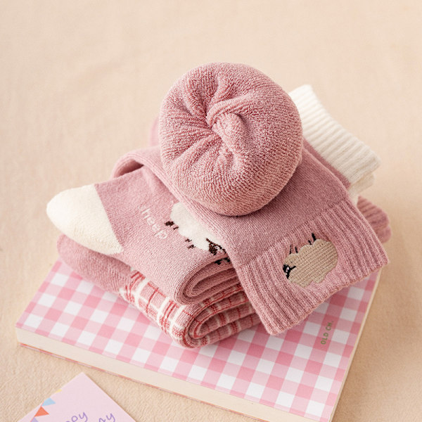 Pehmeät sukat naisille, lämpimät talvisukat, paksut ja pehmeät fleece-sukat, mukavat lahjat vaimolle/äidille