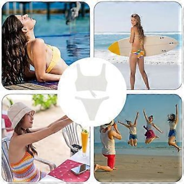 Naisten bikinit uimapuku kaksiosainen, olkaimellinen bikinit uimapuku kaksiosainen uimapuku