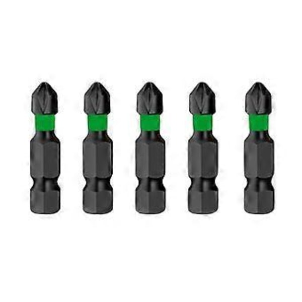 2x5 Osainen Iskuruuvinväänninteräkärkisarja Kannettava Poranterä Iskukärki DIY-projekteihin 25mm