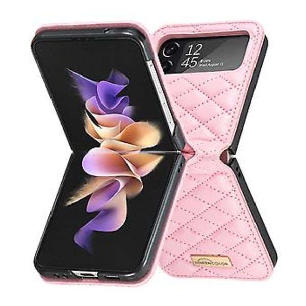 PU Telefonhus til Samsung Galaxy Z Flip4 (Pink)