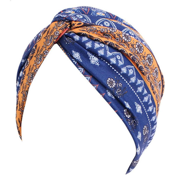 Dam Elastisk Bohemian Chemo Turban，Nattmössa，Dam Chemo Mössa