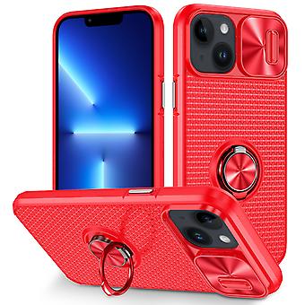Camshield Telefondeksel For iPhone 14 Plus (Rød)