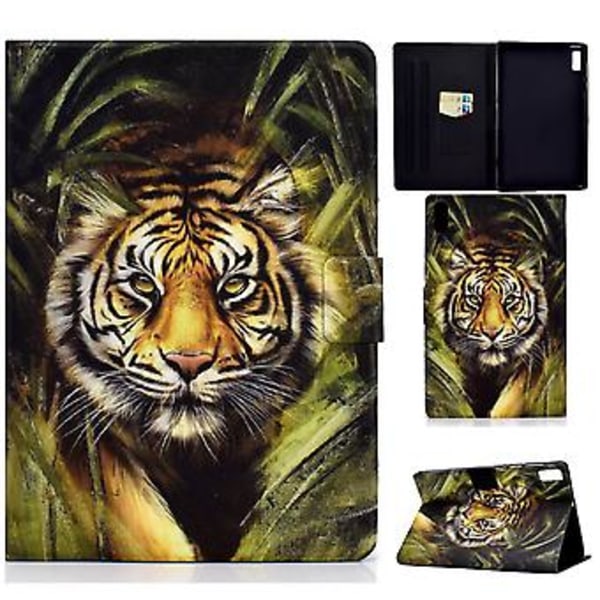 Färgad Ritplatta PU-fodral för Lenovo Tab P11 Gen 2 (Tiger)