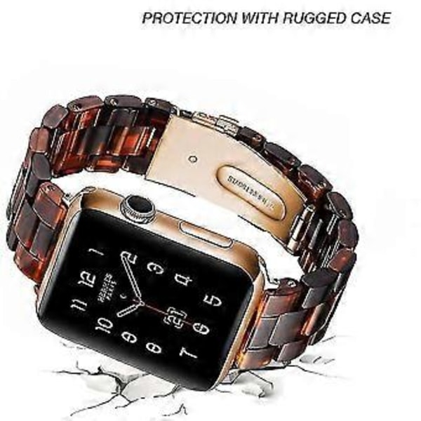 Slankt resin armbånd udskiftnings urrem tilbehør 38-40mm-dyb hon