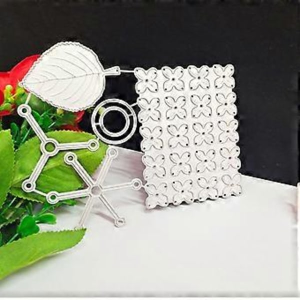 Blad Blomst Metall Klippestanser Pregemal Metall Stanser Scrapbooking