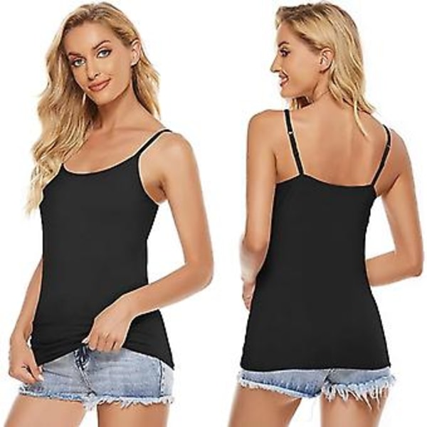 5 stk Basic Camisole Justerbar Camisole Spaghettirem Tanktop Til Kvinder Og Piger (stor