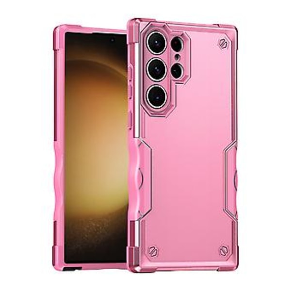 Halkskyddande Armor-fodral för Samsung Galaxy S23 Ultra 5G (Rosa)