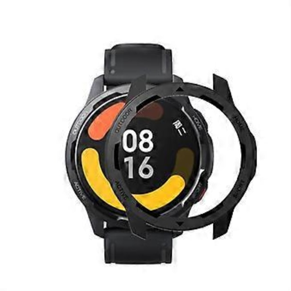 Skyddande fodral för Xiaomi Mi Watch Color 2, PC, ultratunt skal, tvättbart, svart