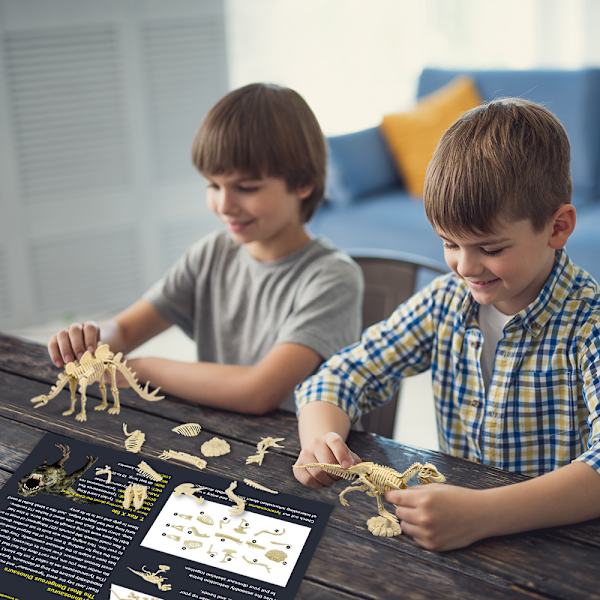 Håndlavet DIY 3D træpuslespil-sæt, pakke med 1 dinosaur B