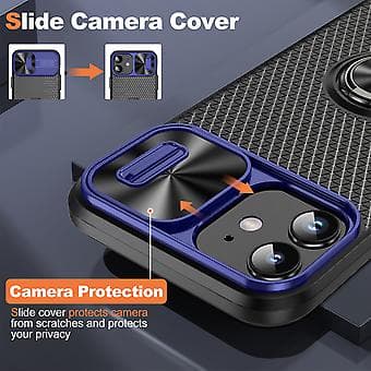 Camshield Puhelimen Kotelo iPhone 14 Plus:lle (Sininen)