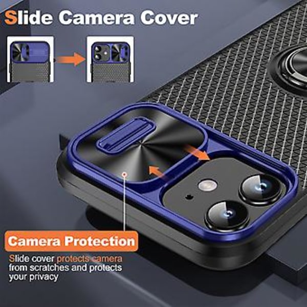 Camshield Telefonfodral För iPhone 14 Plus (Blå)