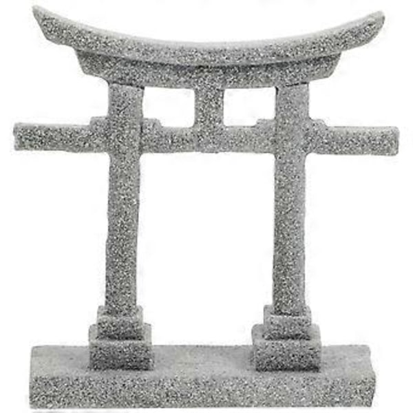 2 stk. Simuleret Torii Ornament Akvarium Ornament Akvarium Torii Skulptur Dekor Akvarietilbehør