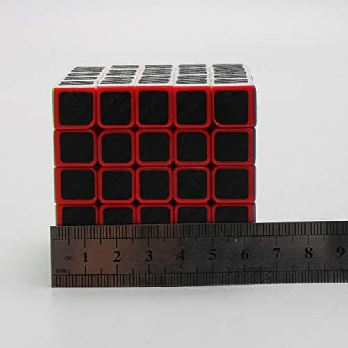 5x5x5 Speed ??Cube, Glat Magisk Kulfiber Mærkat Speed ??Cube
