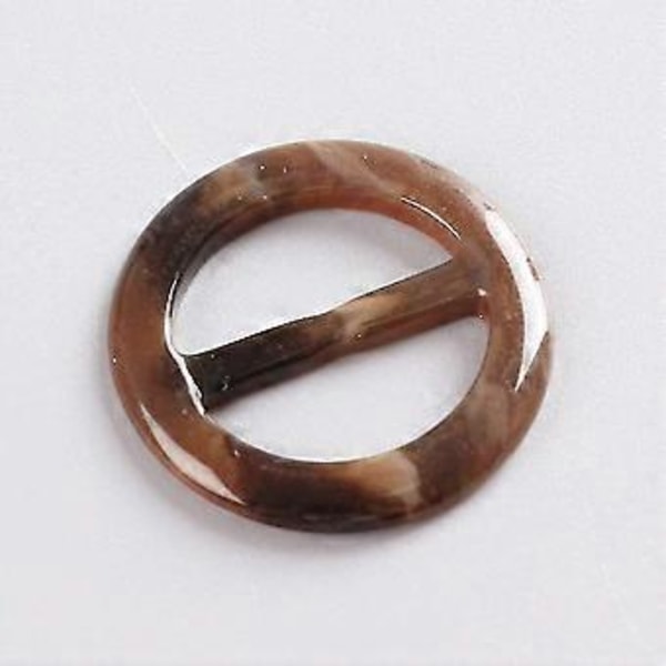 Runda Eleganta Skjortklämmor Halsduksklämmor Ringar Halsdukar T-shirt Klämma Ring Harts Kläder Ring T-shirt Klämma Halsdukar Spänne Kläder Ring Wrap (20st -t-hs