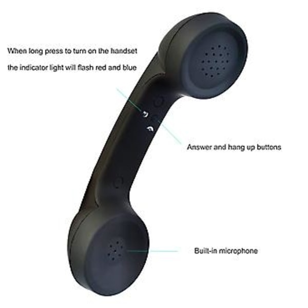 Bluetooth Trådlös Retro Mikrofon (Vit)