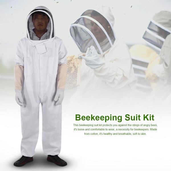 Mehiläishoitopuku Ammattimainen Anti Bee Suojavarusteet L