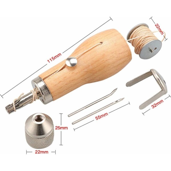 Lädersömnadsmaskin Hantverkssömnadsmaskin DIY Snidad Läder