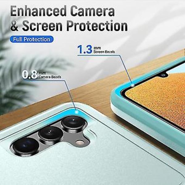 För Samsung Galaxy A13 5g Pioneer Armor Heavy Duty PC + TPU Telefonskal (Grön)