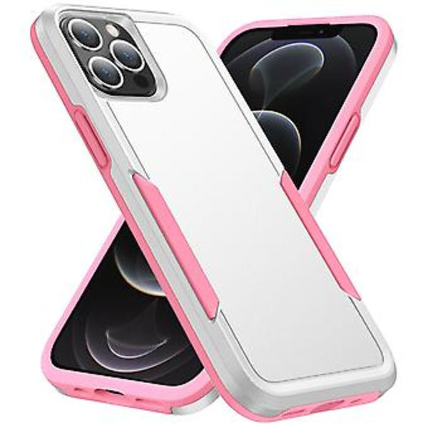 PC + TPU iskunkestävä kotelo iPhone 13 Pro:lle (Valkoinen)