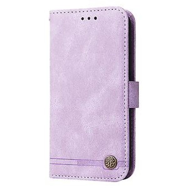 Lærveske for Xiaomi Redmi Note 11 Pro 4G (Lilla)
