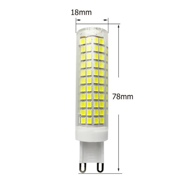 G9 LED 5W Varmvit 2700K, 1500LM, AC 220-240V, Halogen G9 15W E