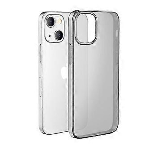 gjennomsiktig mykt TPU-telefondeksel kompatibelt med iPhone 13 13pro pro max mini (iPhone 13 Pro Svart Gjennomsiktig)