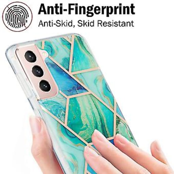 Skyddande fodral för Samsung Galaxy S21 5G (Grön)