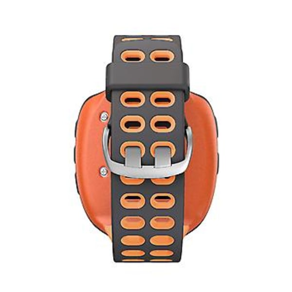 For Garmin Forerunner 310XT Silikonklokkearmbånd (Grå Oransje)