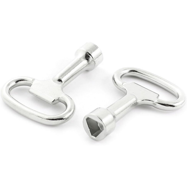 6 kpl metalliset kolmioavaimet 6 mm:n kolmiolukkoon