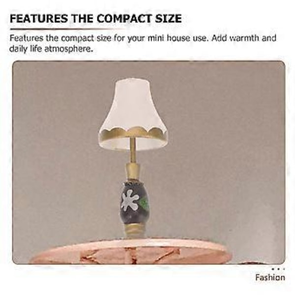 2 st Miniatyr Lampmodeller Kreativa Mini Lampor Dekorativa Mini Lampor Mikro Lampor för DIY