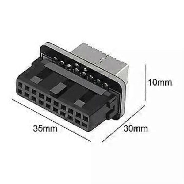 USB3.0 Sisäinen Header USB 3.1/3.2 Type C Etu Type E Adapteri 20pin - 19pin ( )