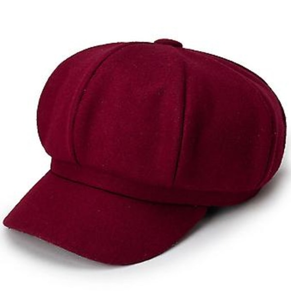 Artist Vintage Cabbie Peaked Beret Lue Varm Baker Boy Visir Hatt Flat Cap (Lys Grå)